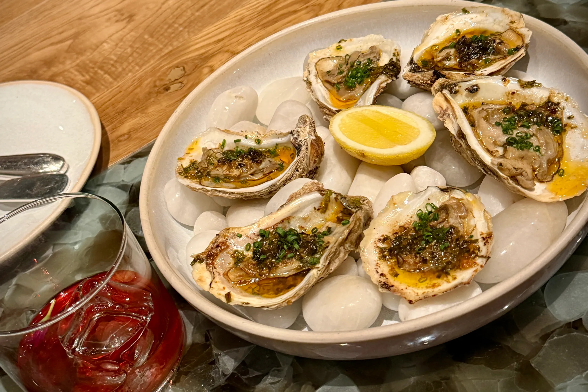 The Wharf signature dishes Blue Crabs
Grilled Oysters
Fish Sandwiches